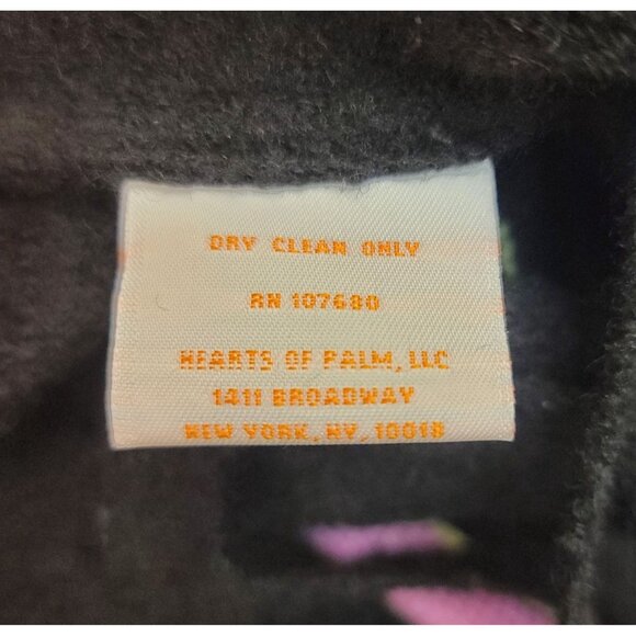 Hearts of Palm Womens Wool Cardigan Coat Detachable Scarf Fringe Trim Large - Picture 6 of 8